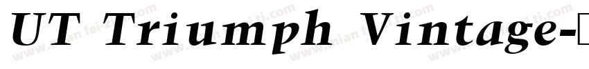UT Triumph Vintage字体转换